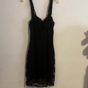 Elegant Black Lace Dress